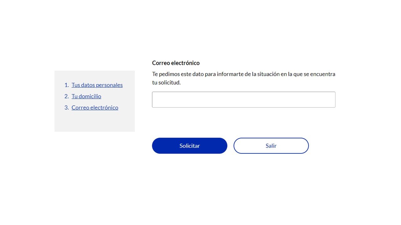 Confirmación de solicitud de informe de vida laboral por correo