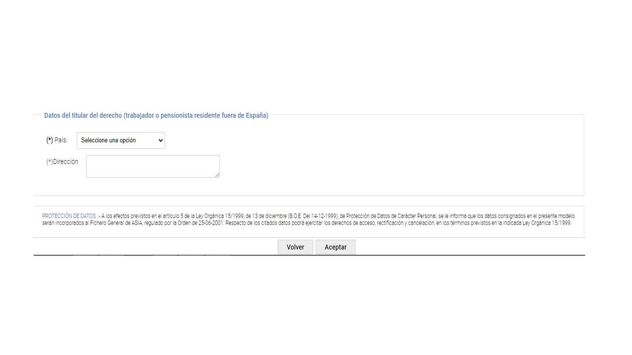 Botón para aceptar el envío de datos para la solicitud de la TSE