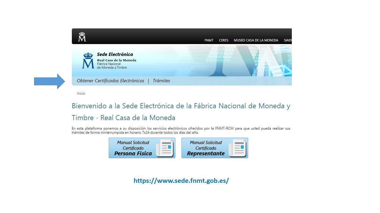 Página oficial FNMT.