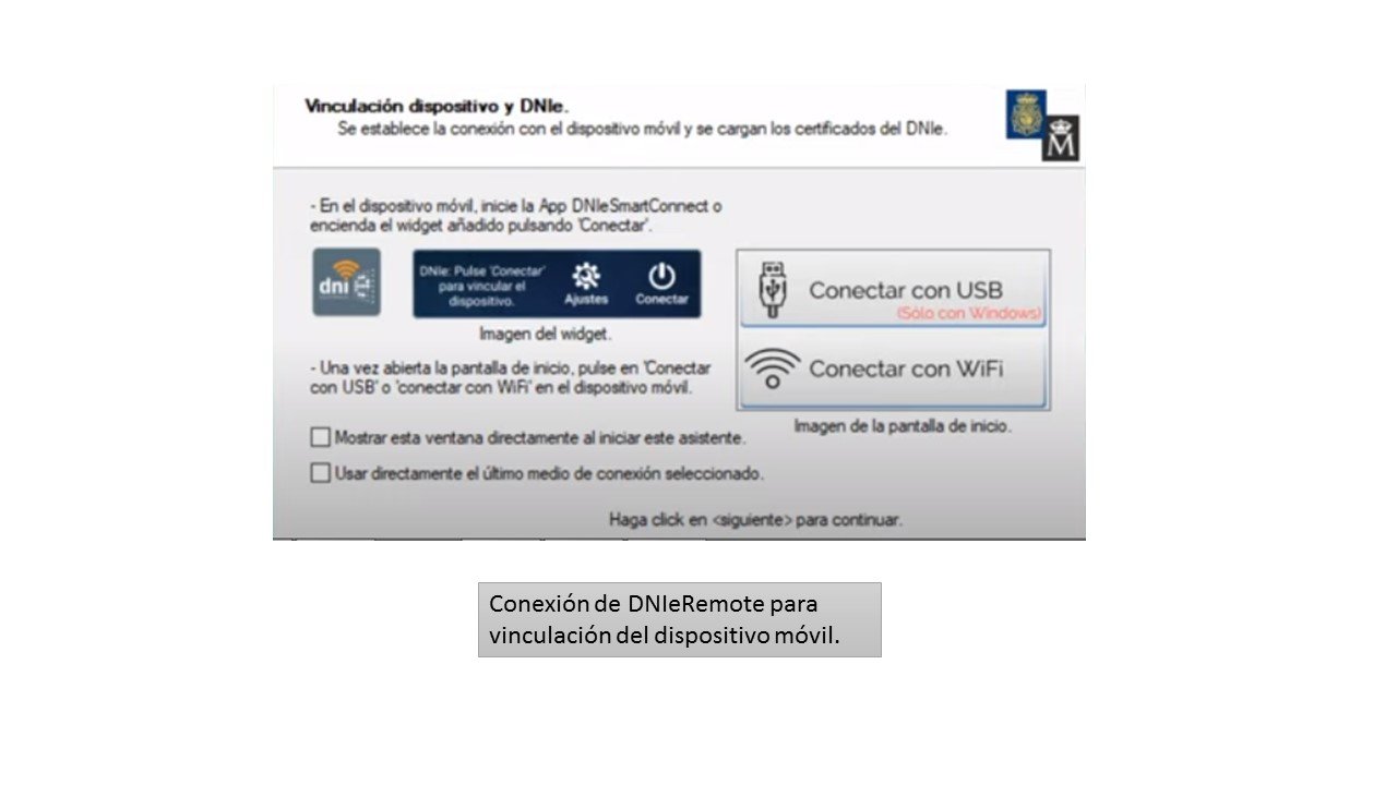 Vincular DNIeRemote con el móvil.